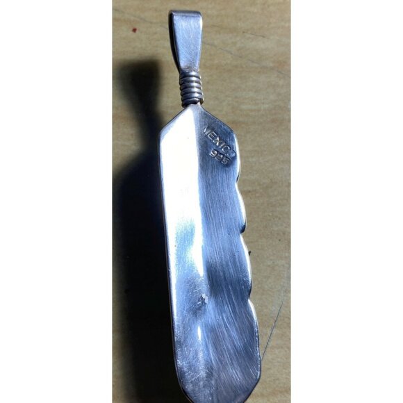 925 silver Feather design charm - Picture 6 of 10